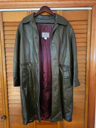 Vintage Mens Leather Coat