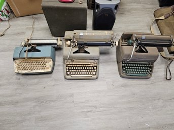 Lot Of Three Vintage Typewriters