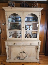 Beautiful Hutch With Arched Windows