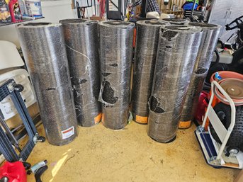 Seven Rolls Of Heavy Duty Rubber Flooring