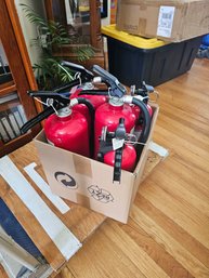 Lot Of Fire Extinguishers