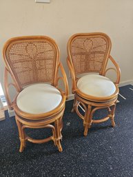 Pair Of Kids Cane Chairs