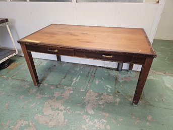 Industrial Wood Desk By Alma