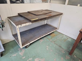 Steel Industrial Cart With Challenge Top Dimensions In Photo