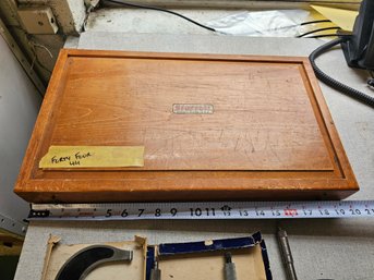 Large Starrett Caliper In Wood Box