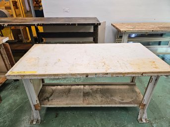 Maple Top Industrial Table