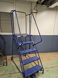 Blue Platform Ladder