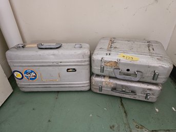Set Of Three Aluminum Cases