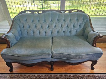 Vintage Blue Sofa