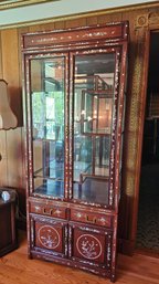 Fabulous Mother Of Pearl Inlaid Display Case