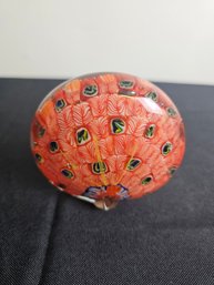 Vibrantly Colored Single Narrow Glass Paperweight