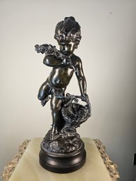 Morueau Bronze Of A Girl