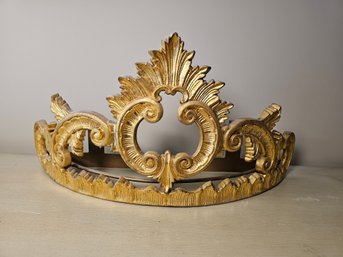 Gilt Cast Iron Or Brass Crown