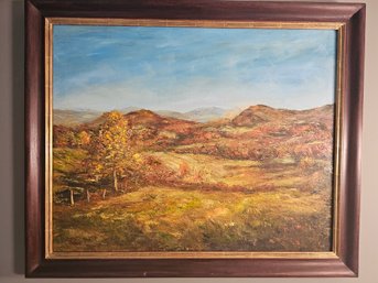 Oil On Canvas Landscape By Artist M.H. Wilk