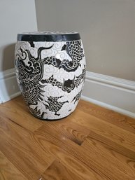 Asian Inspired Ceramic Stool