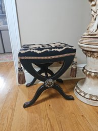 Small Upholstered Bench Seat With Griffins
