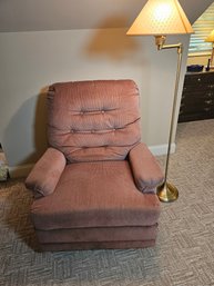 Older Recliner In A Taupe Color