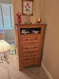 Thomasville Tall Dresser And Decorative Items