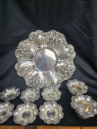 Sterling Silver Reed And Barton Tray And Bowls
