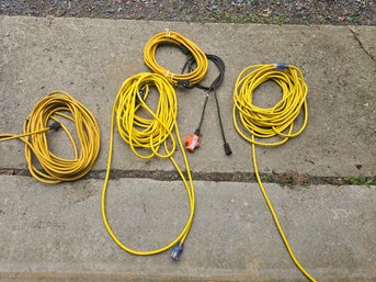 Group Of Extension Cords Seen Here