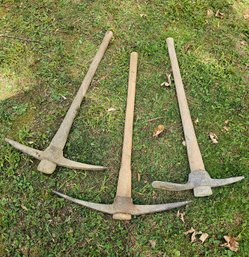 Lot Of 3 Pick Axes