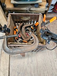 Box Lot Of Clamps