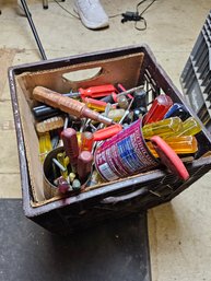 Dairy Crate Full Of Hand Tools