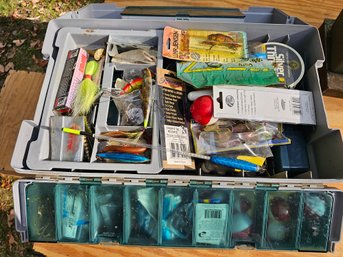 All The Fishing Tackle Seen Here (c) Very Large Tackle Box - Filled!!