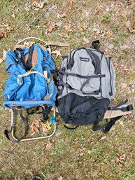 Two Hiking Backpacks