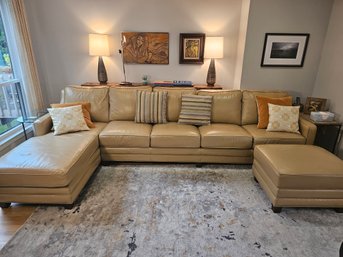 Gorgeous Custom Made Leather Sectional