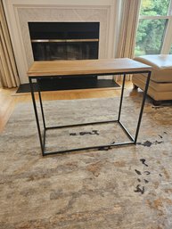 West Elm Steel And Wood Table/Night Stand