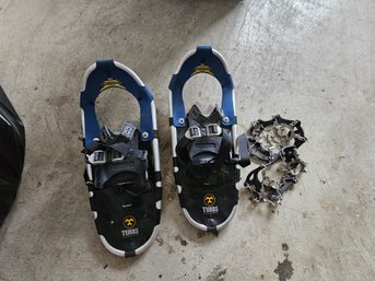 Pair Of Snow Shoes And Crampons