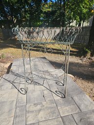 Victorian Wire/Cast Iron Planter Basket