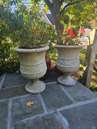 Pair Of Fiberglass Planters