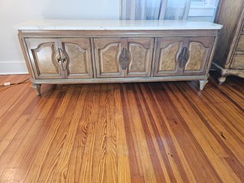 Low Storage Cabinet With Marble/Stone Top