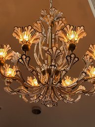 Elegant Crystal Chandelier CORRECTION - NOT CRYSTAL ITS A PLASTIC OR SIMILAR MATERIAL