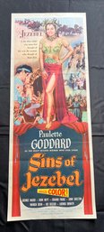 Sins Of Jezebel Vintage Movie Poster