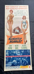 Slightly Scarlet Vintage Movie Poster