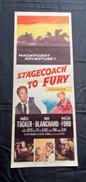 Stagecoach To Fury Vintage Movie Poster