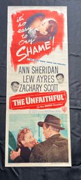 The Unfaithful Vintage Movie Poster