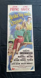 Wake Up And Dream Vintage Movie Poster
