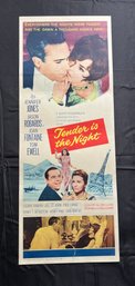 Tender Is The Night Vintage Movie Poster