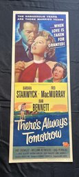 There's Always Tomorrow Vintage Movie Poster