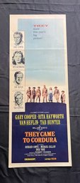 They Came To Cordura Vintage Movie Poster