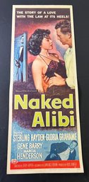 Naked Alibi Vintage Movie Poster