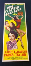 Love Is Better Than Ever Vintage Movie Poster