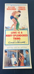 Love Is A Many Splendored Thing Vintage Movie Poster