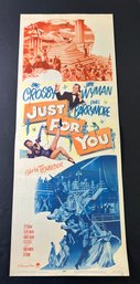 Just For You Vintage Movie Poster