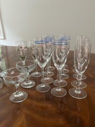 Lot Of Wine Glasses (b)