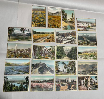 Hand Colored Photo Fred Martin California Postcards (qty 20)